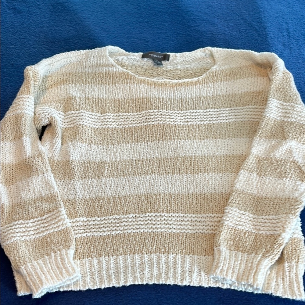 Striped knit sweater